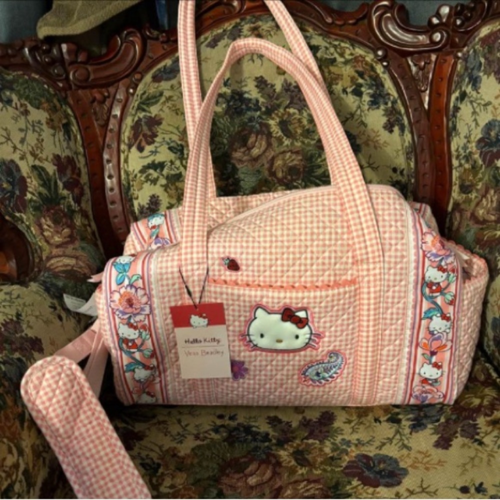 Brand new Vera Bradley hello kitty small duffle bag